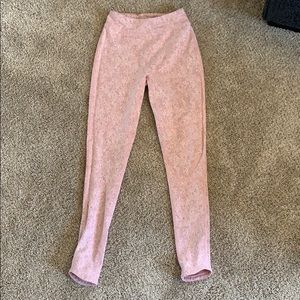 Gymshark Fleur Texture Leggings - Dusty Pink Marl